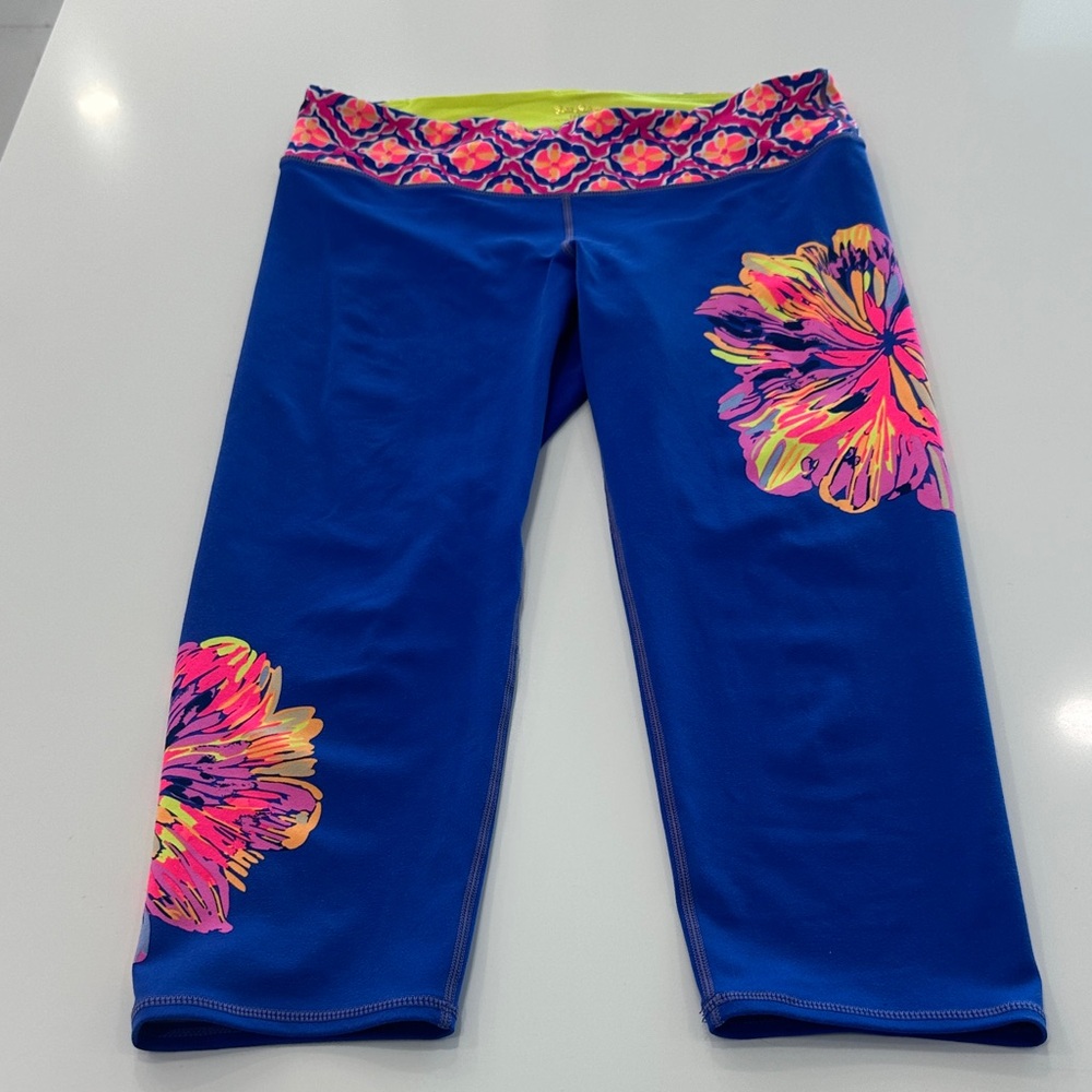 Lilly Pulitzer Cropped Leggings on Sunset Summer